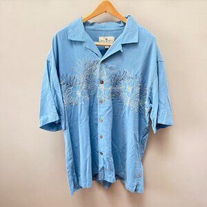 Island Shores Washable Silk Hawaiian Shirt-‎ Size XL